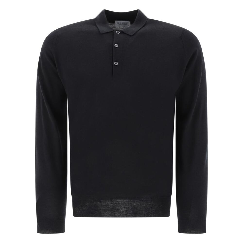 John Smedley Belper Merino Wool Polo Shirt Tag Size M Men
